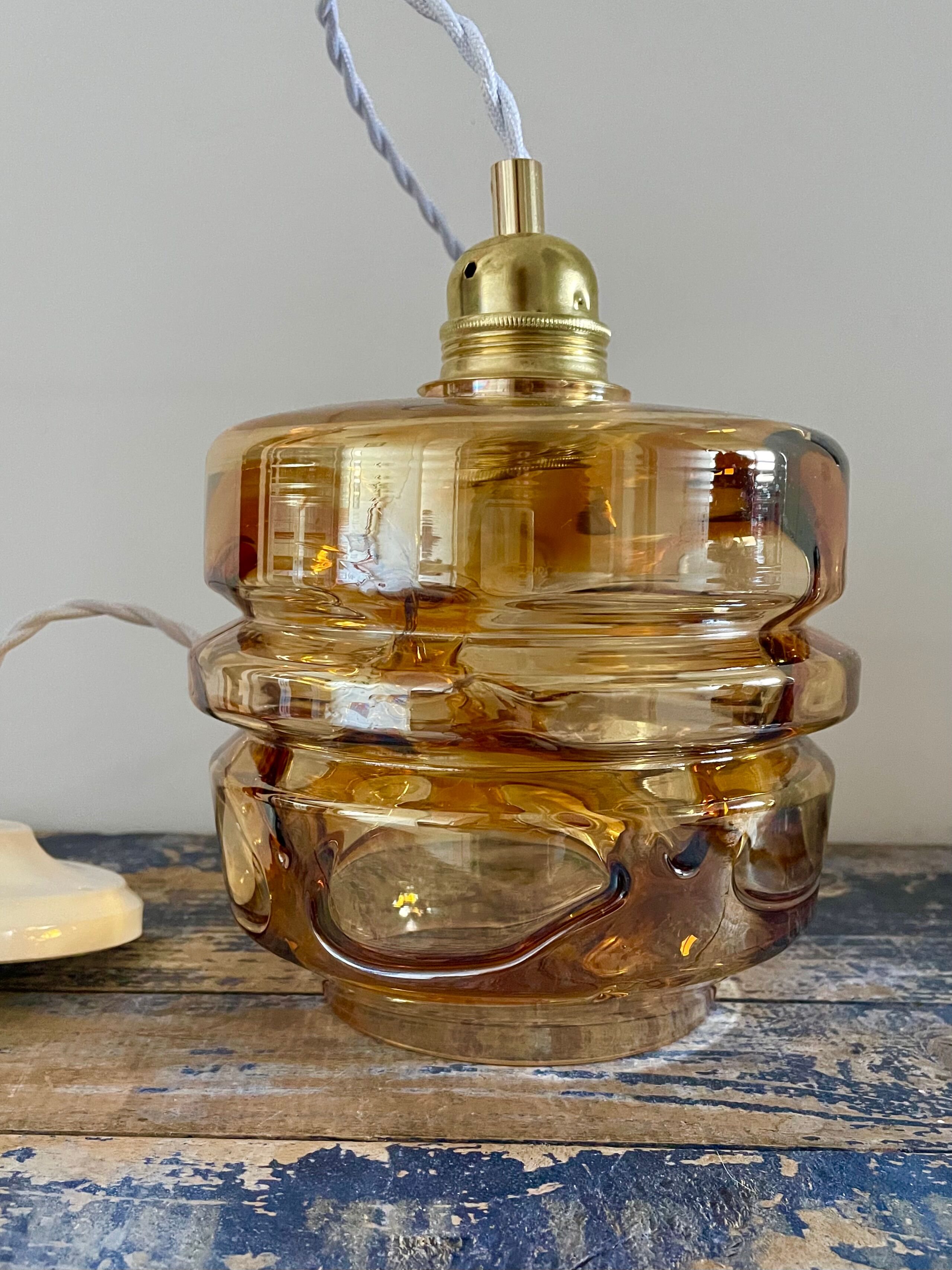 Vintage murano glass pendant lamp