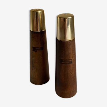 Wooden salt and pepper shaker, 1970s