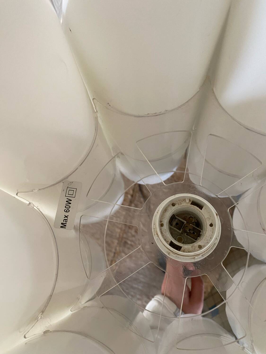 Vintage tulip floor lamp IKEA model Knappa