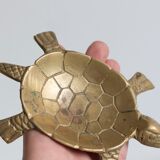 Ashtray / empty turtle brass pockets