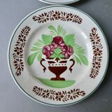 4 Sarreguemines flat plates from the 1900s