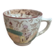 Antique ironstone cup from Sarreguemines, Kyoto polychrome model.