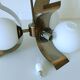 Vintage Pendant Light Yugoslavia 1970 Hanging Lamp Brutalist Copper Sputnik