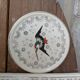 Dessous de plat et 2 dessous de bouteille Longwy modèle Chypre
