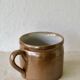 Large glazed stoneware mug
