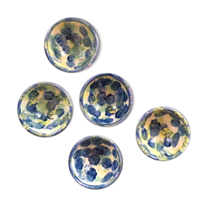 lot de 5 coupelles peintes