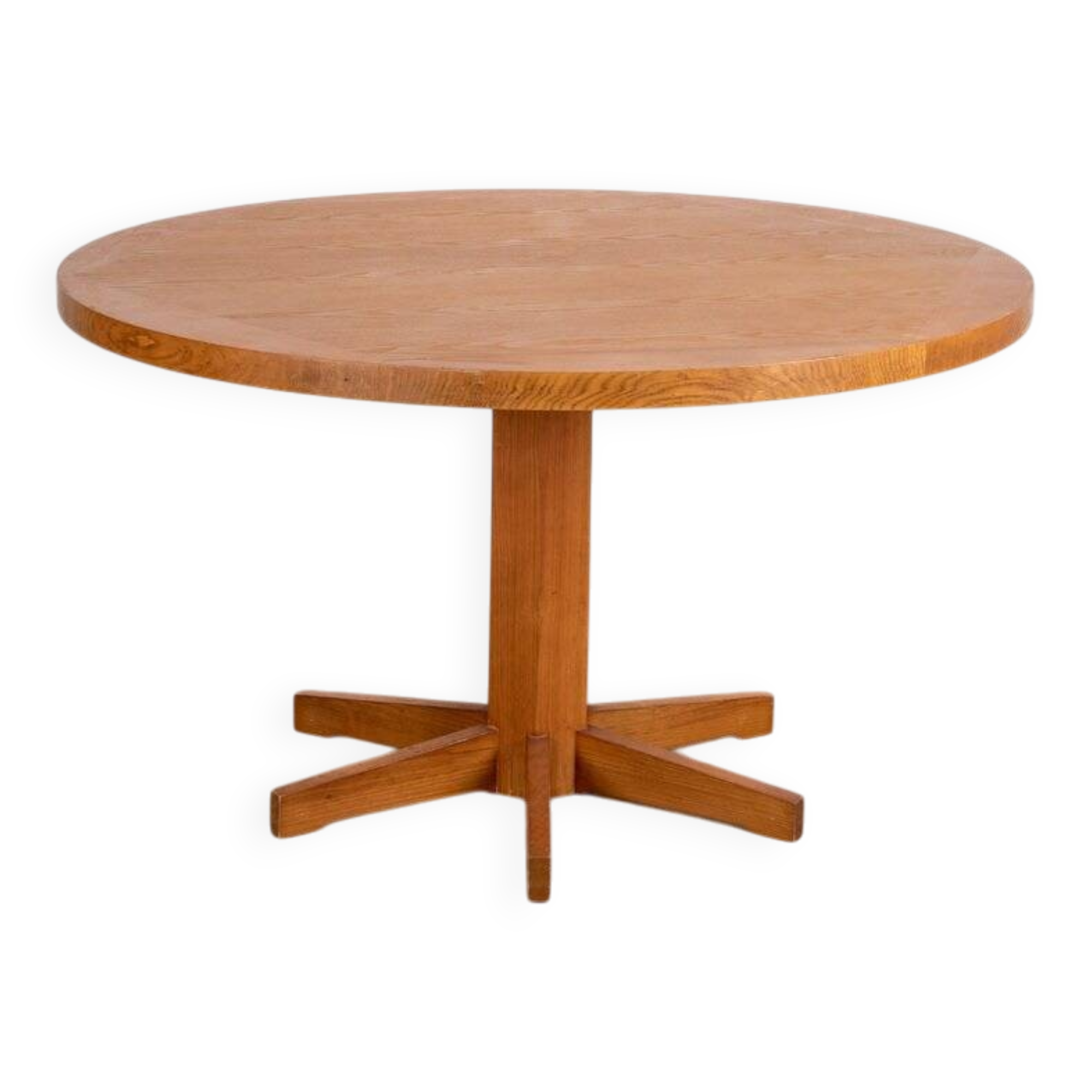 Round pine dining table, 1983