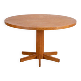 Round pine dining table, 1983