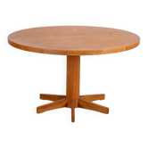 Round pine dining table, 1983
