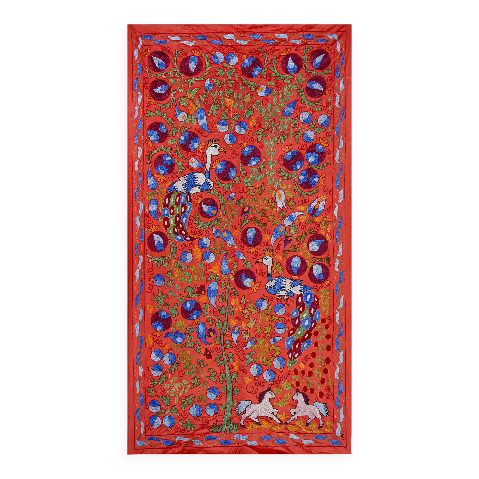Hand-knotted rug, vintage Turkish rug 103x185 cm