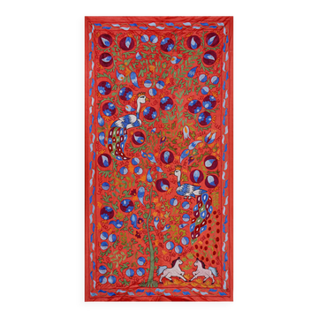 Tapis turc vintage noué à la main