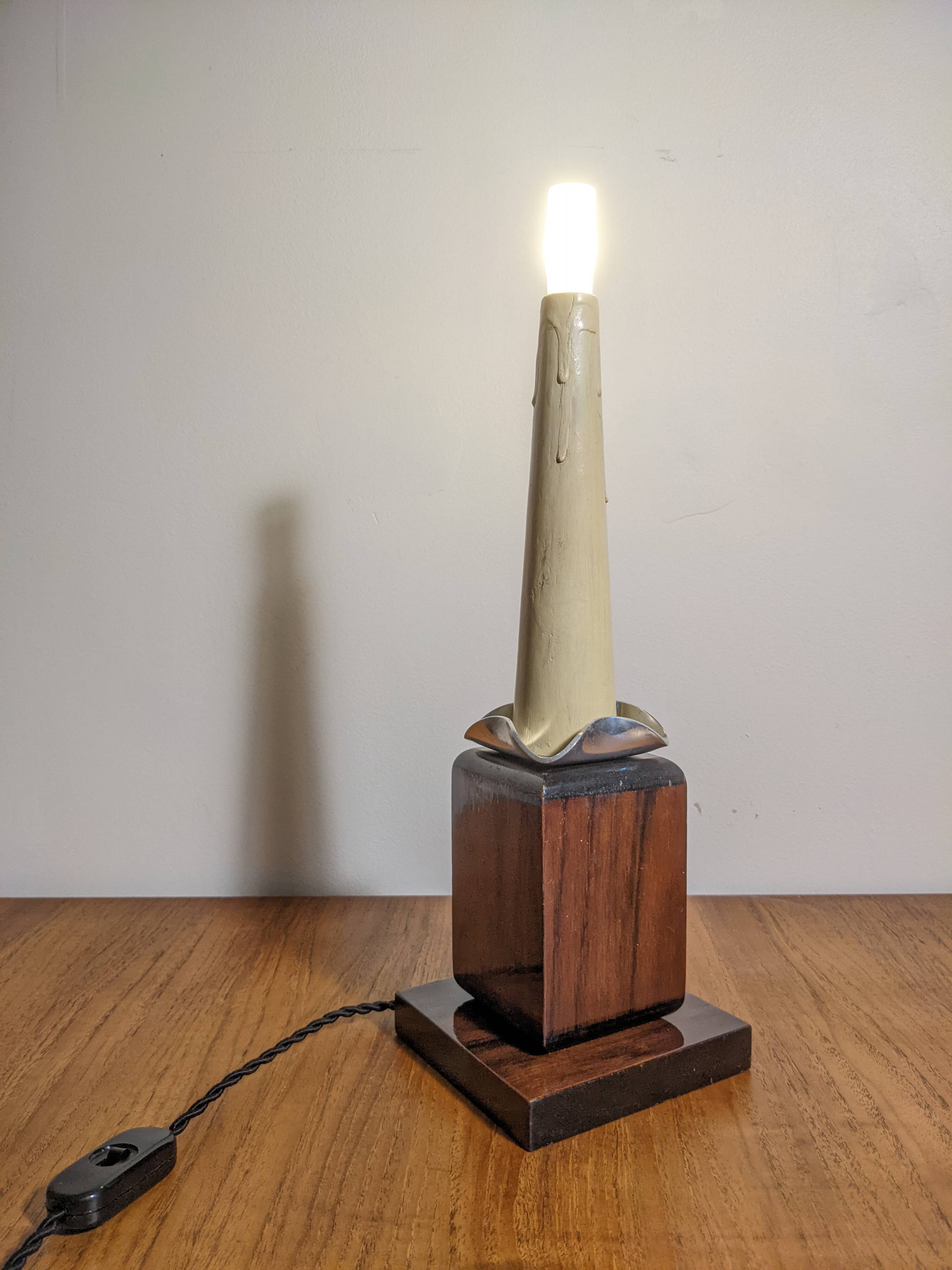 Two Art Deco night lights by Louis Prodhon 1930