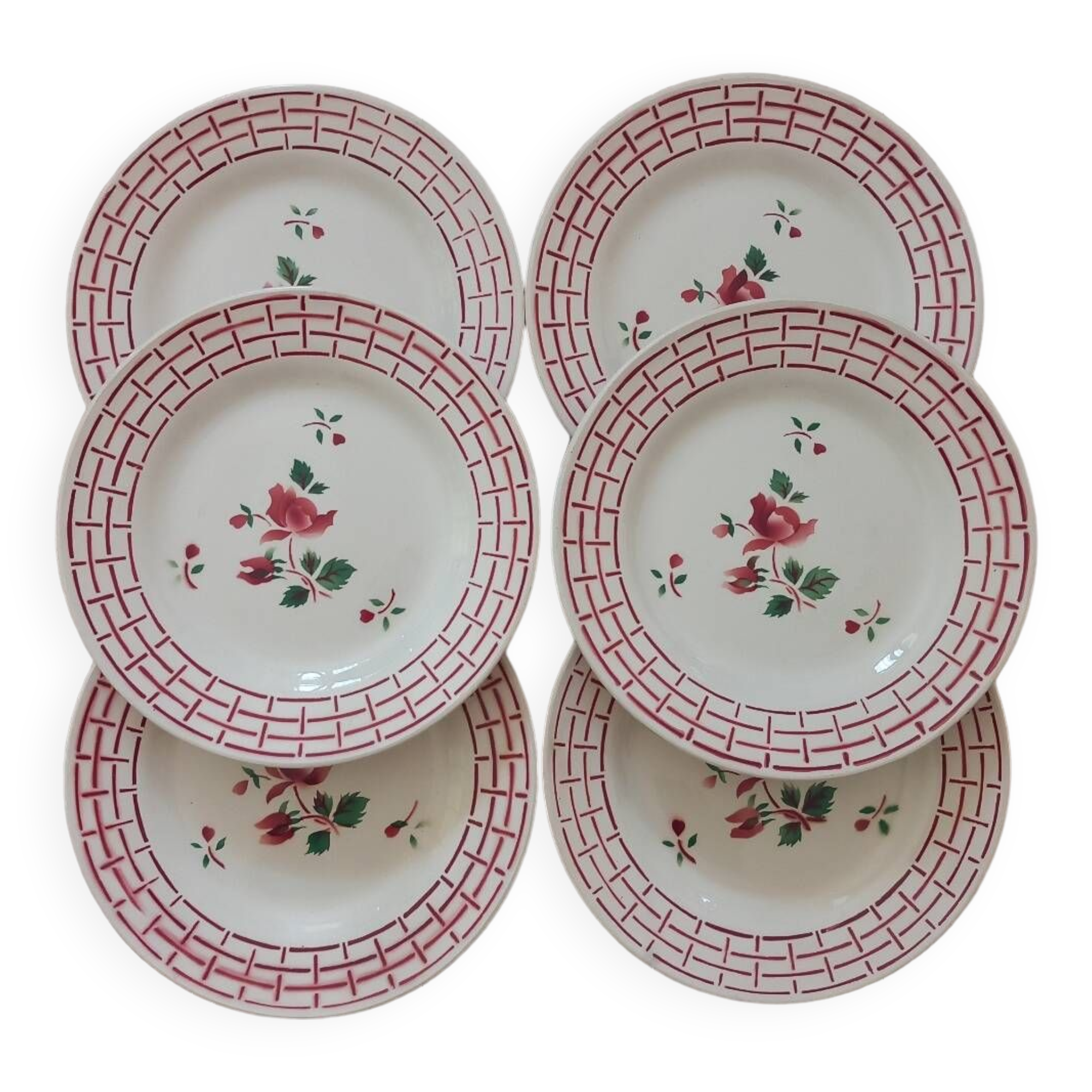 Dessert plates Digoin Sarreguemines