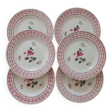 Dessert plates Digoin Sarreguemines