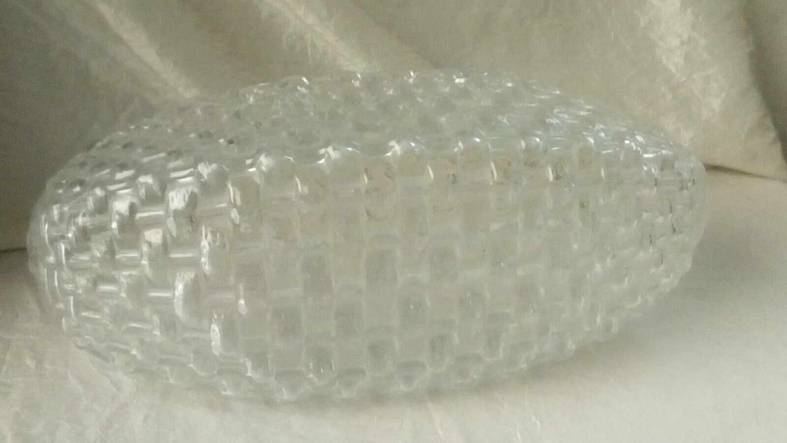 Jardiniere en verre epoque vintage annees 70