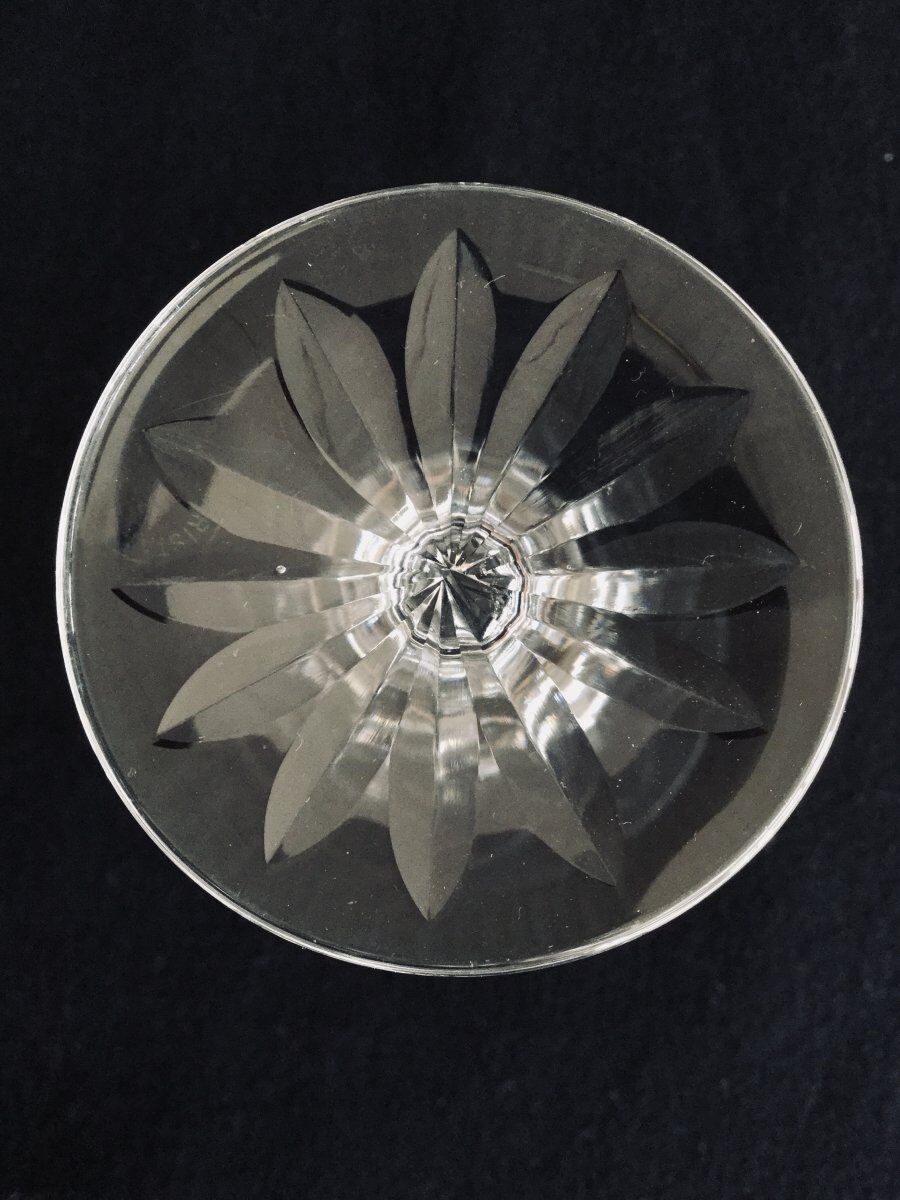 4 crystal red wine glasses from saint-louis camargue model