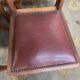 6 Art Deco period chairs in mahogany and leather