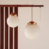 Illuminated Room Divider - Rosewood & Brass
