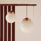 Illuminated Room Divider - Rosewood & Brass