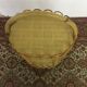 Desserte en rotin vintage