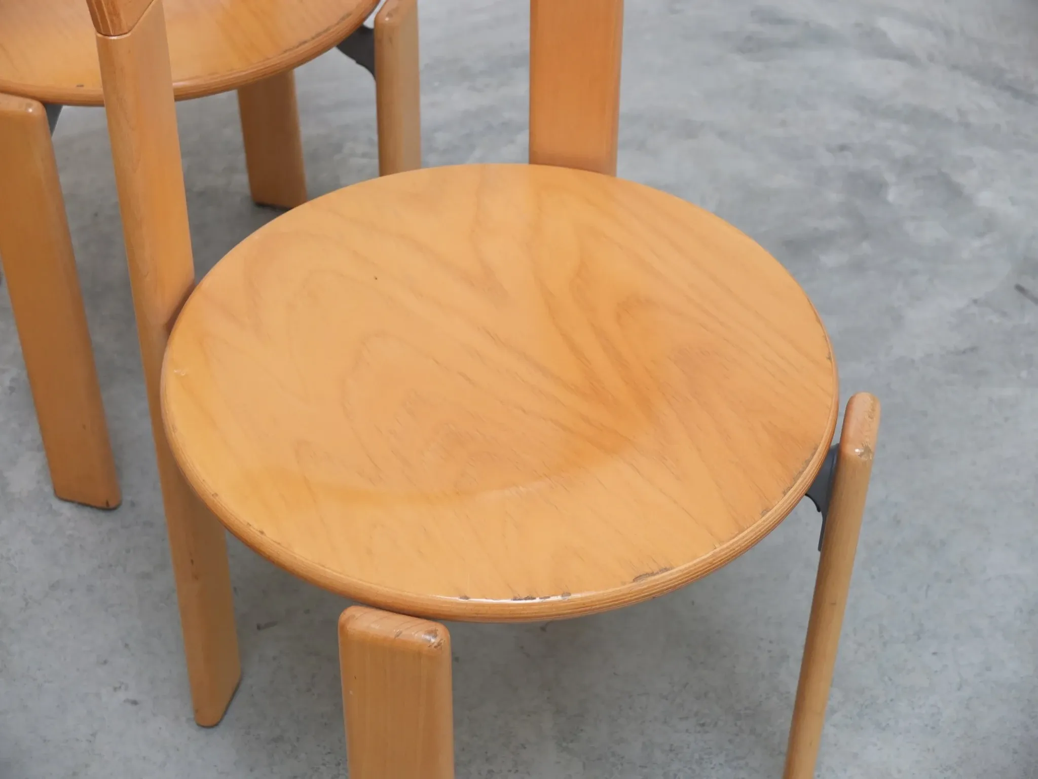 Set of 6 'Rey' chairs by Bruno Rey for Dietiker Switzerland, 1971