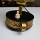 Paire de lampes métal perforé style Mategot années 50