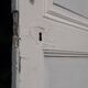 Communication door h221xl90cm old paneled, molded, interior