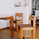 Pair of chairs sleigh Maison Regain