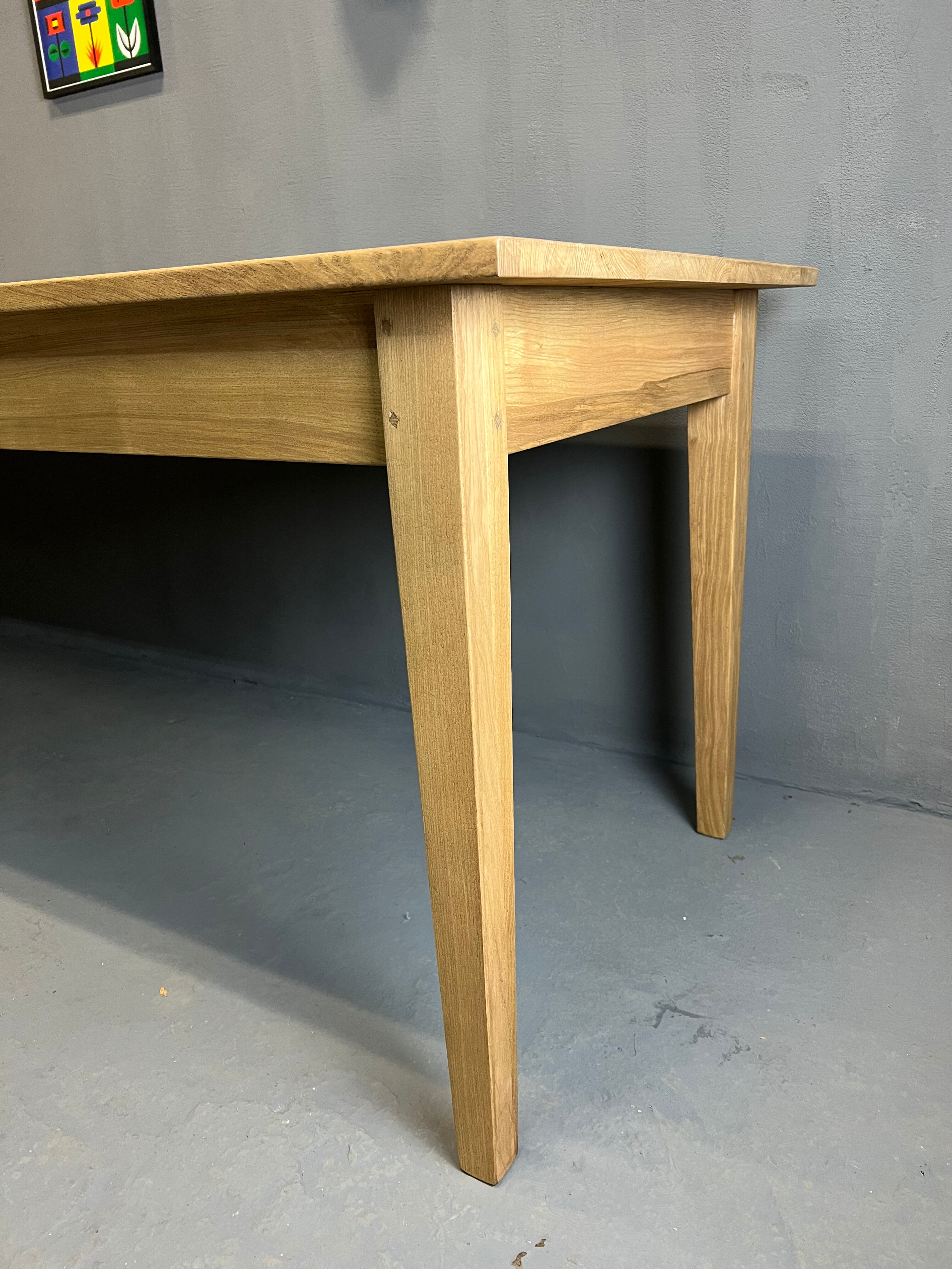 Farmhouse table 300 X 80 cm, spindle legs