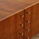Vintage sideboard by Luigi Bartolini in rosewood and chrome metal, 1960
