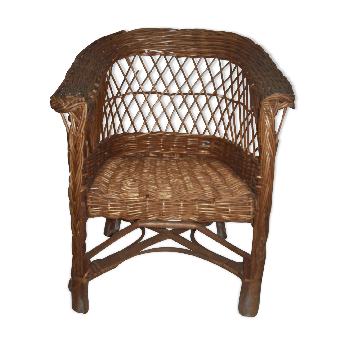 Wicker child fauteuril