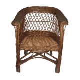 Wicker child fauteuril