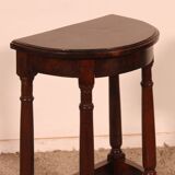 walnut side table in high period style