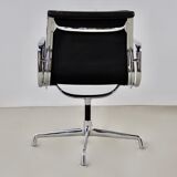 Black leather chair by Charles & Ray Eames for Herman Miller, 1970