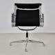 Fauteuil en cuir noir de Charles & Ray Eames pour Herman Miller, 1970