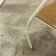 Atypical chair of the 70s metal and wood