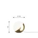 Table lamp/floor lamp, small model VL Studio by Louis Poulsen
