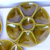 3 vintage oyster plates from Gien in porcelain 2106173