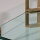 Peter Ghyczy side or coffee tables T24 double glass 70s design 45x45x45