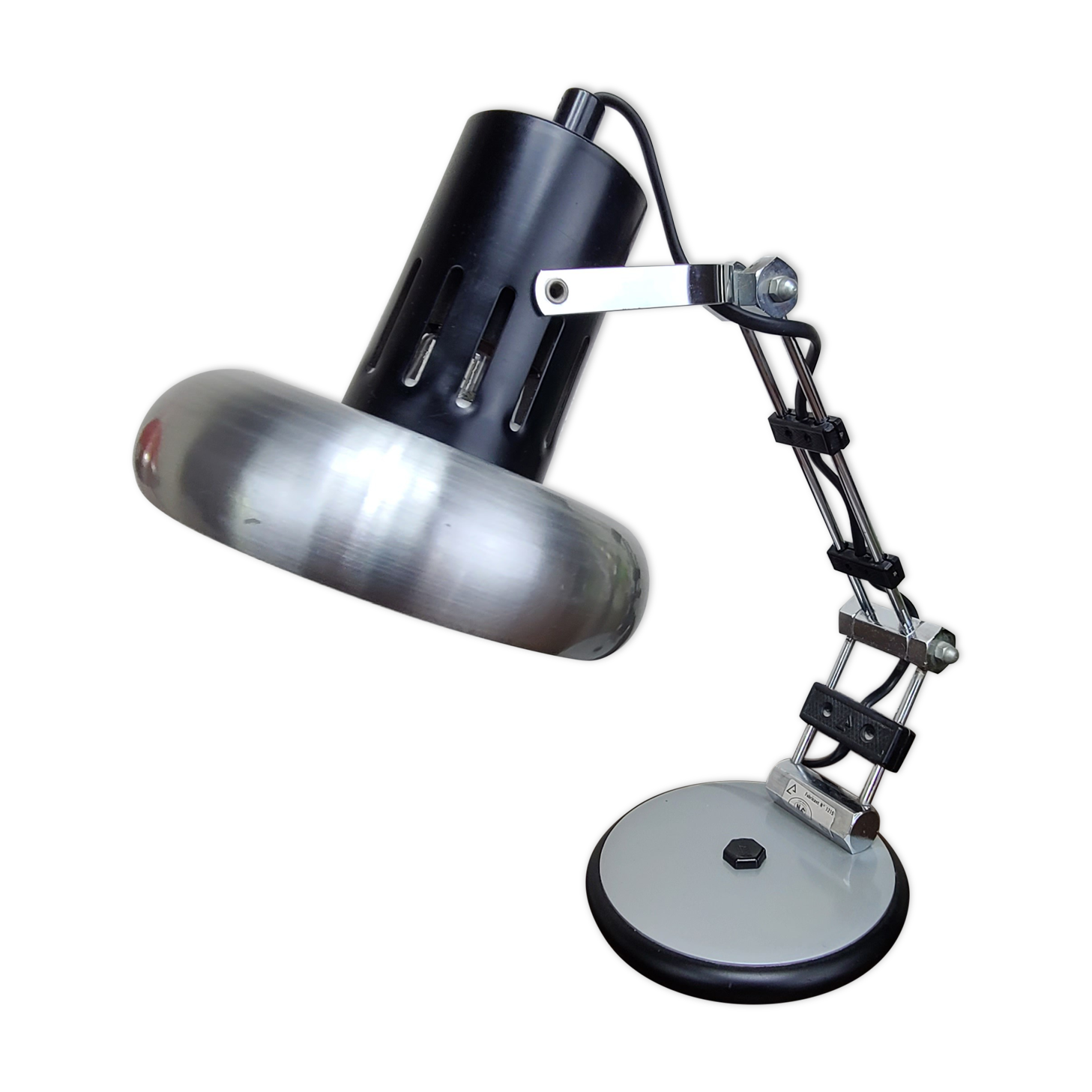Lampe aluminor articulée, atelier, vintage