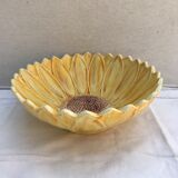 Former ceramics shape vintage yellow sunflower
