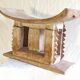 Antique wooden stool african art ashanti from ghana