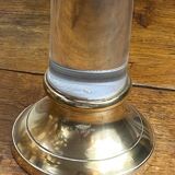 Lucite and brass candlestick, 1960s/70s