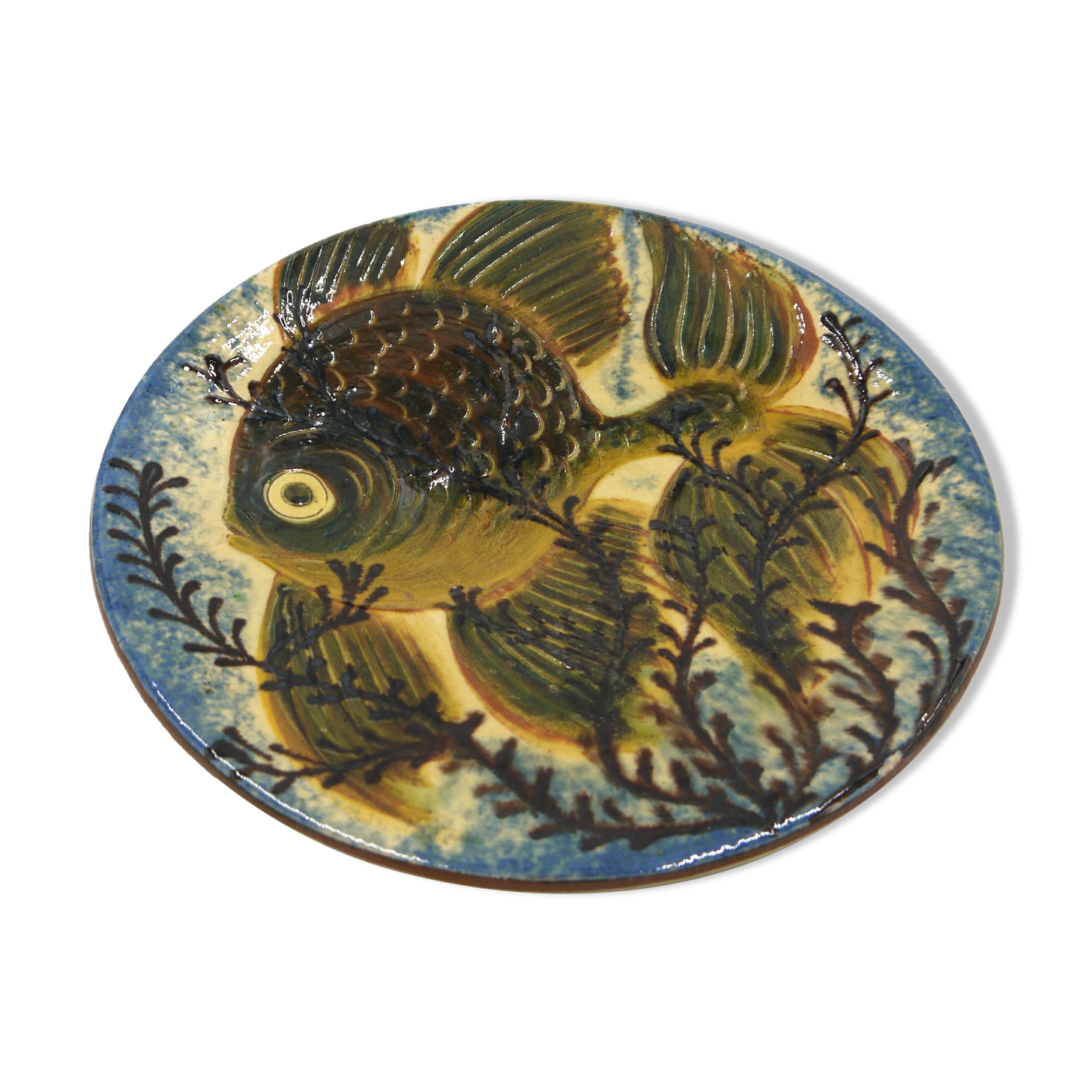 Assiette décorative poisson Puigdemont