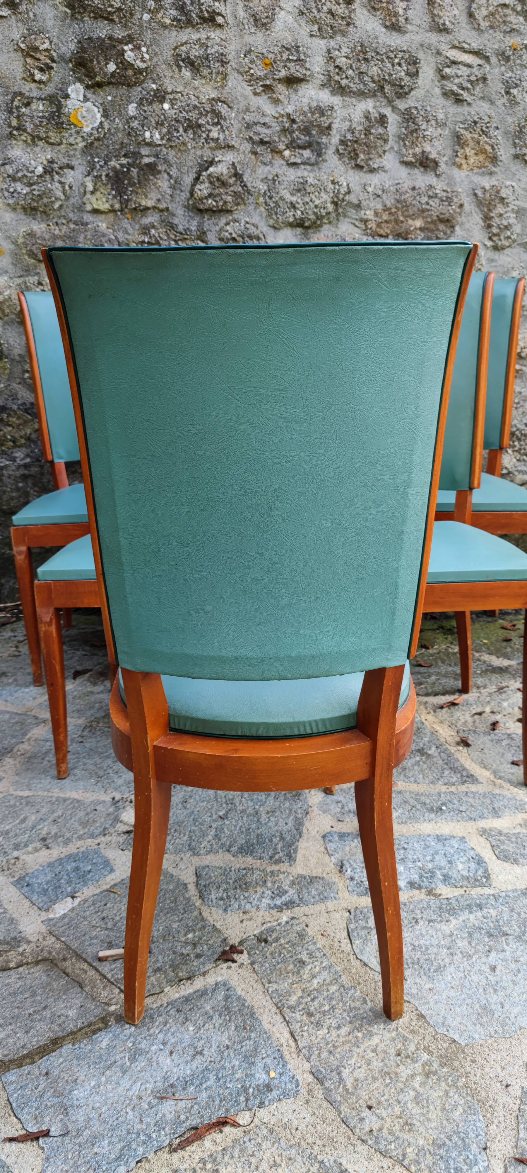 6 art deco chairs 1940