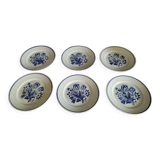Flat plates blue flower Badonviller