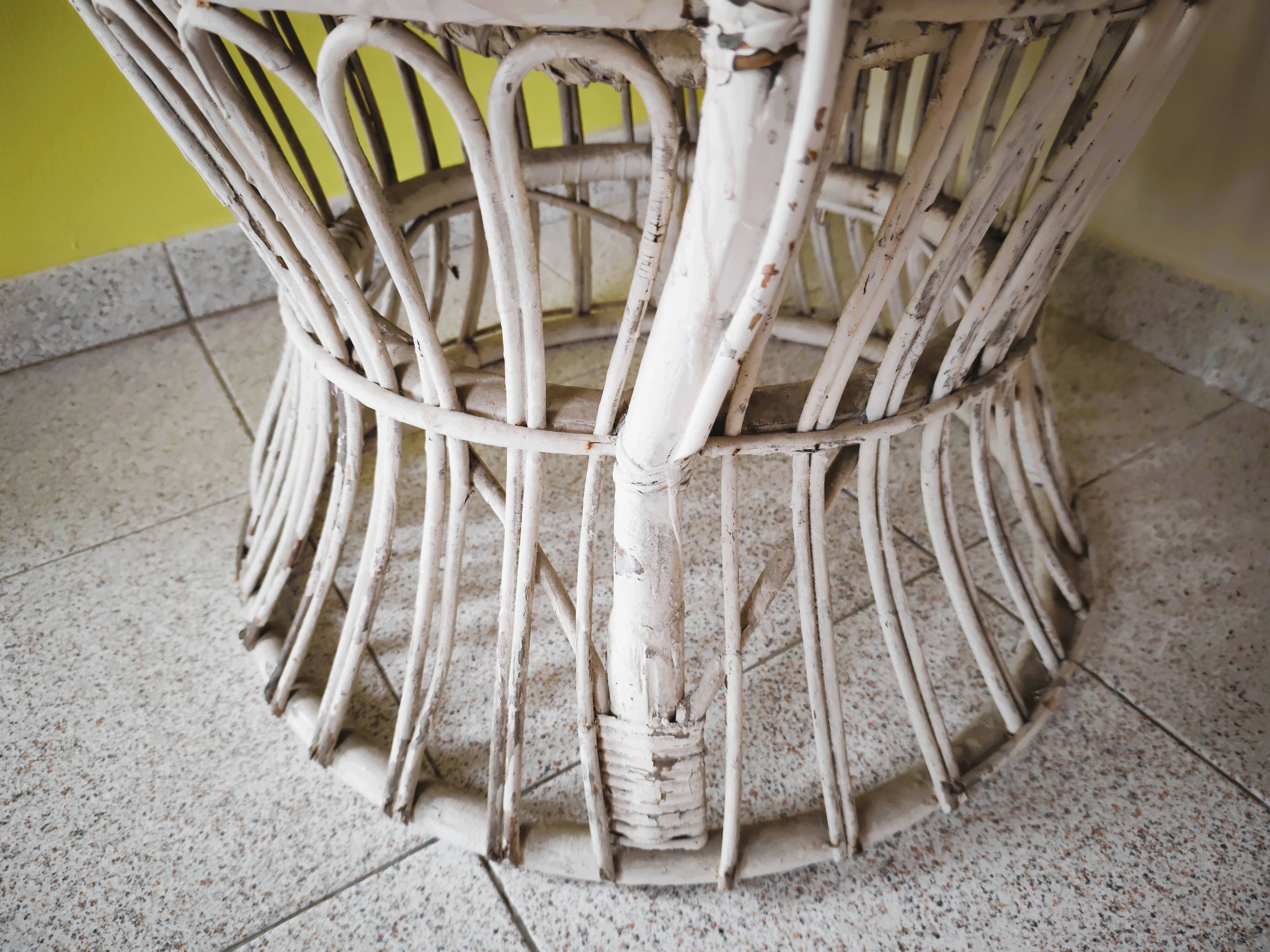 Rattan armchair in the style of "Emmanuelle armchair"