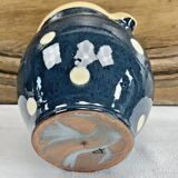 Blue Savoyard pitcher with polka dots