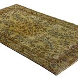 Tapis vintage anatolien turc fait à la main 237 cm x 135 cm