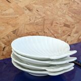 4 scallop shell cups